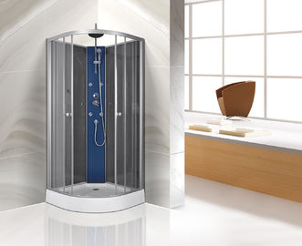 Pittura di alluminio curva della stalla di doccia della struttura semplice con il supporto della doccia
