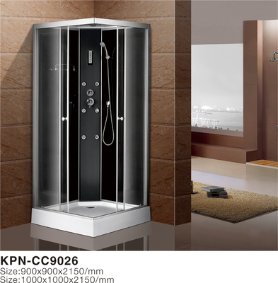 Cabina doccia con vassoio acrilico bianco 900x900x2150mm di alluminio silice