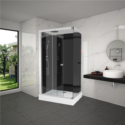 cabina quadrata dipinta silive della doccia con il vassoio acrilico bianco dell'ABS