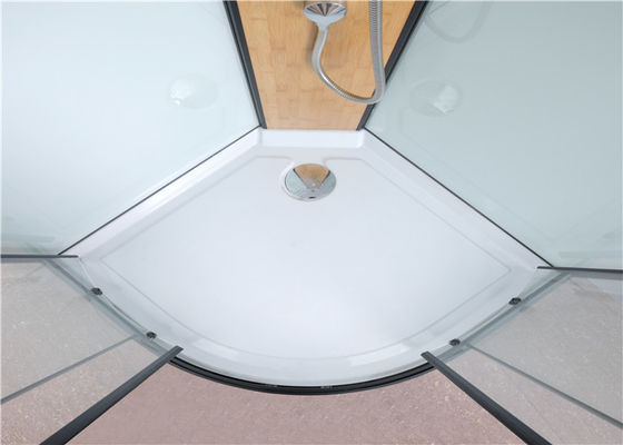 Cabina della doccia del quadrante del cerchio con il vassoio ed il tetto acrilici bianchi
