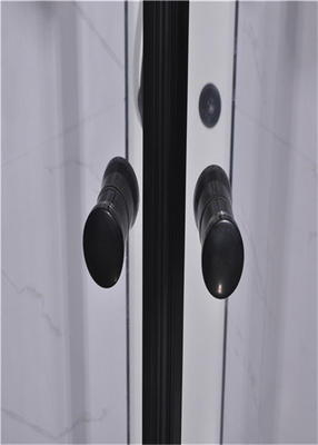 Cabine della doccia del bagno, unità della doccia 850 x 850 x 2250 millimetri di alluminio del nero