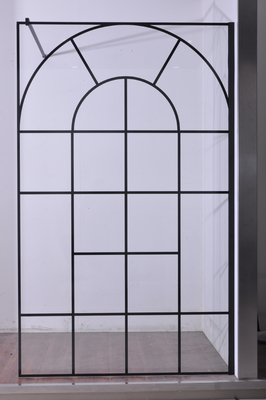 Porta di vetro di diapositiva inossidabile nera 1200X2000mm della doccia temperata 6mm