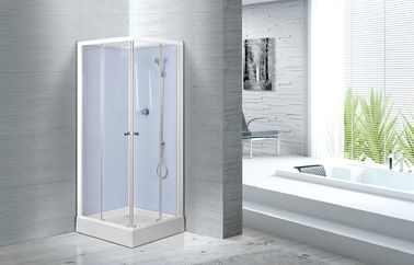 Cabine di vetro della doccia di profili dipinte bianco impermeabile, corredi di vetro della stalla di doccia