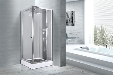 Profili bianchi del cromo del vassoio dell'ABS delle cabine della doccia del bagno dei quadrati 900 x 900