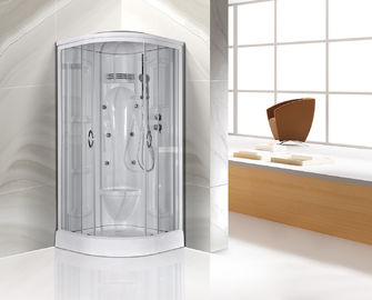 Cabine d'angolo di vetro trasparenti della doccia, recinzione d'angolo della doccia dell'entrata