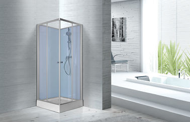 Corridoi di forma fisica stalle di doccia di vetro di 800 x di 800 x di 2250mm con la struttura di alluminio d'argento