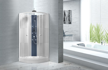 Stalle di doccia bianche popolari dell'angolo del vassoio dell'ABS, cabina della doccia del quadrante del cerchio