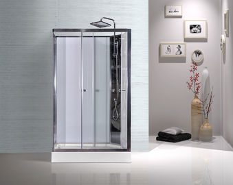 Cabine rettangolari della doccia delle stanze di modello con il portello scorrevole di vetro temperato