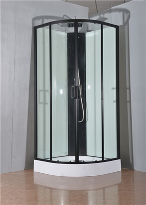 Cabina doccia Circle Quadrant con piatto e tetto in acrilico bianco