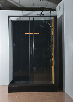 Cabina della doccia con l'alluminio nero acrilico bianco del vassoio 1200*800*2250cm