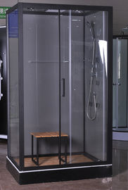 Stalle di doccia di lusso dell'angolo di massaggio, cabina rettangolare della doccia con il sedile di bambù 1200x800x2150mm