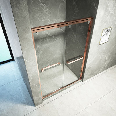 Schermo di doccia Bifold provvisto di cardini Frameless del vetro temperato