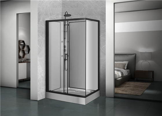 Vassoio acrilico nero 1200*80*225cm dipinto nero dell'ABS del bagno delle cabine quadrate della doccia
