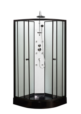 Cabina della doccia del quadrante del cerchio con il vassoio acrilico nero 850*850*2250cm
