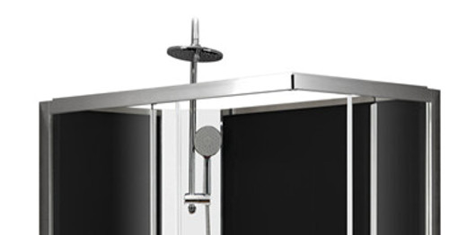 I vassoi acrilici neri dell'ABS del bagno delle cabine quadrate della doccia cromano 120*80*225cm dipinto