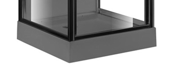 Cabina della doccia del vetro trasparente temperata 4mm del quadrato della porta del perno con il vassoio acrilico nero