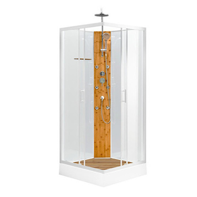 Alluminio bianco del bagno della doccia delle cabine del vassoio acrilico bianco quadrato dell'ABS