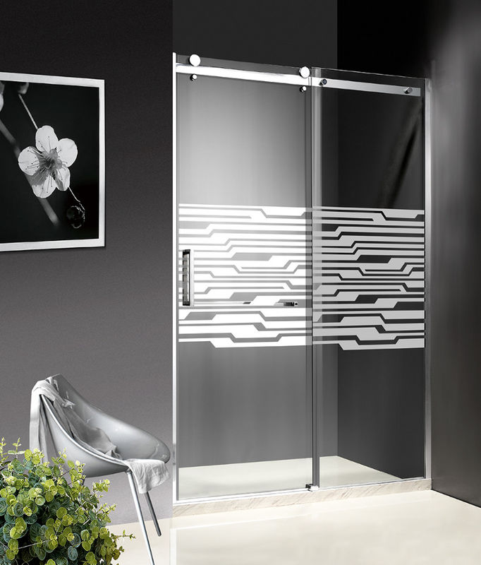Porta di vetro di diapositiva inossidabile della doccia di 1200-1800X1950mm
