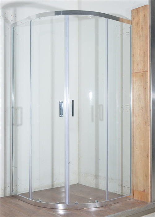 Cassa doccia a angolo curvo, 900x900x1900 mm Cassa doccia e bagno in alluminio cromato