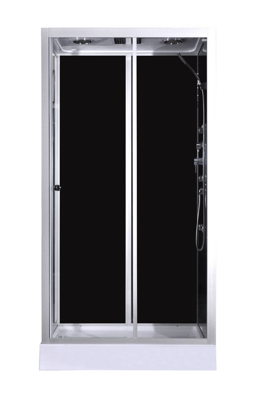 stalle di doccia dell'angolo di massaggio di modo di 1100x800x2150mm, cabina rettangolare della doccia con il vassoio acrilico bianco e tetto