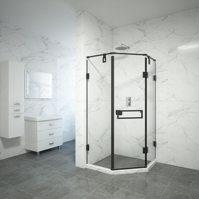900x900mm Diamond Shaped Corner Shower Stall